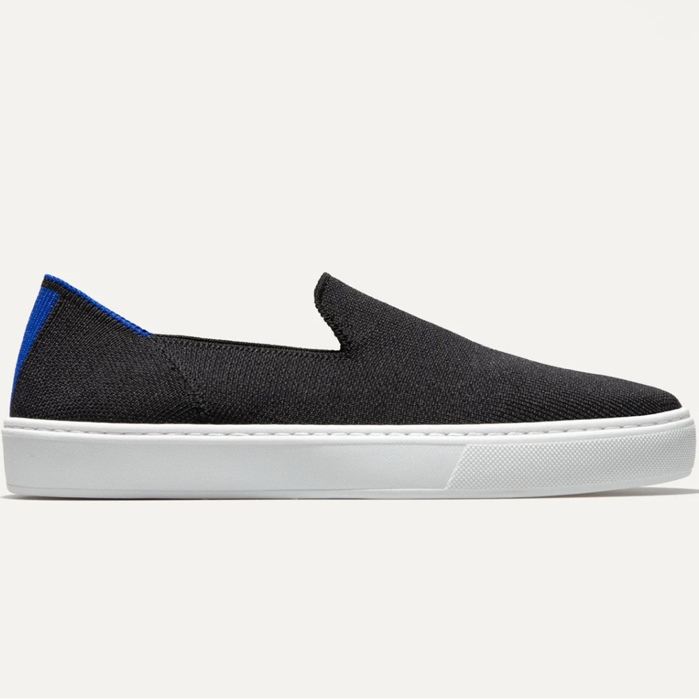 Rothy's Black and Blue Women's Slip-On Loafers